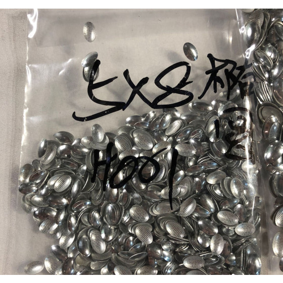 Hot Stamping Garment Accessories Luggage & Metal Oval Loose Rhinestones Bulk Wholesale